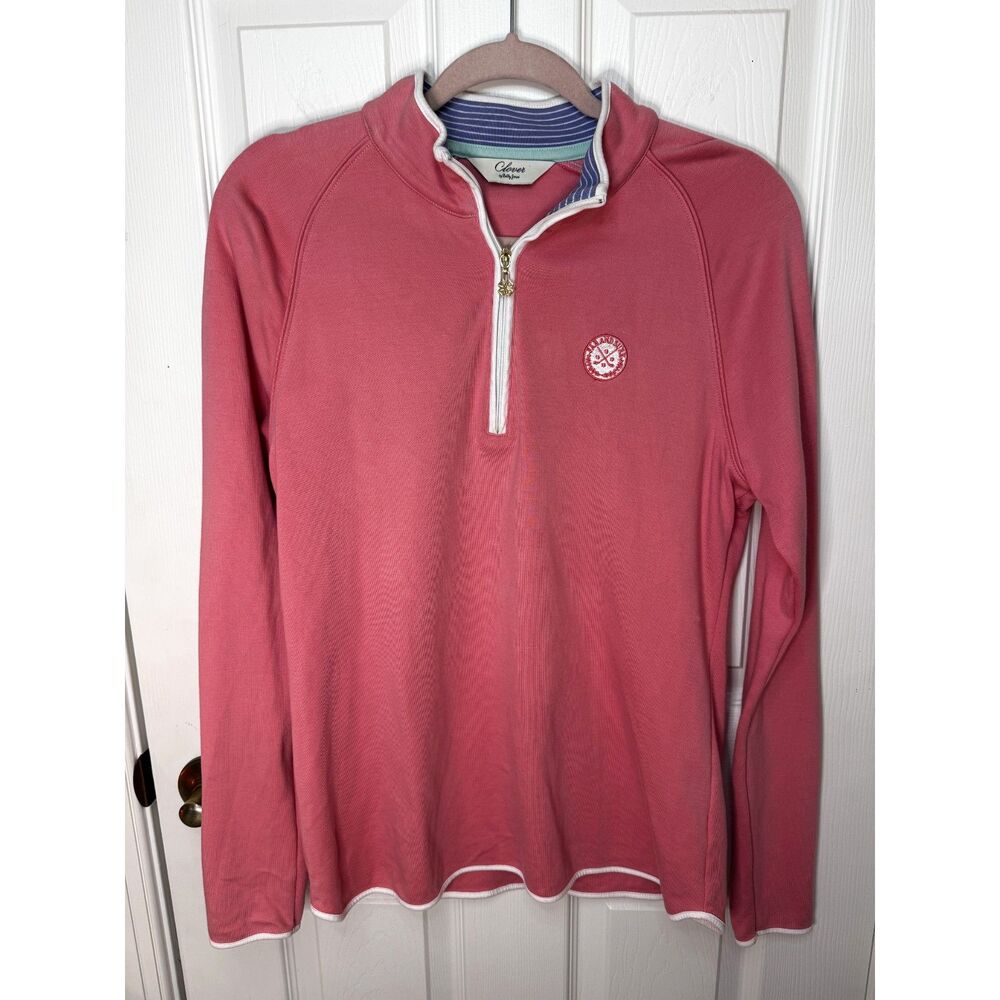 Ladies Quarter Zip Pullover Clover by Bobby Jones Size L Collectible